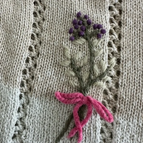 Mandal Bay Pastel Embroidered Cardigan - Picture 6 of 7